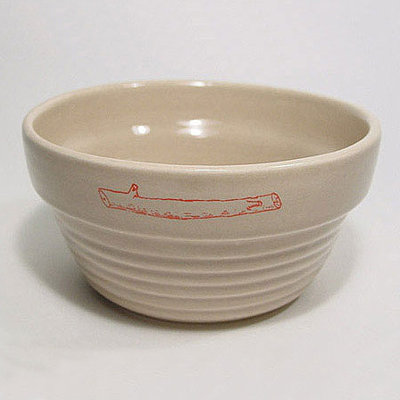 Stick Logo Ridged Dog Bowl