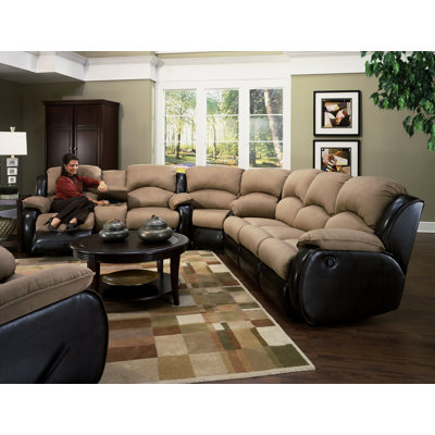 Recline Designs Jupiter Dual Reclining Sleeper Sectional