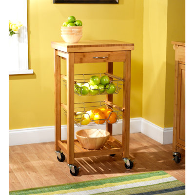 TMS Bamboo Kitchen Cart