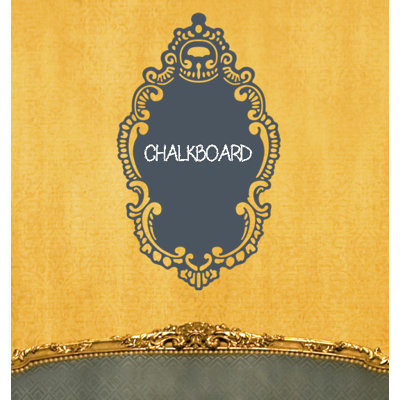 WallCandy Arts RoCoco Chalkboard Removable Wall Decal