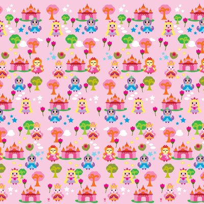 WallCandy Arts French Bull Princess Wallpaper