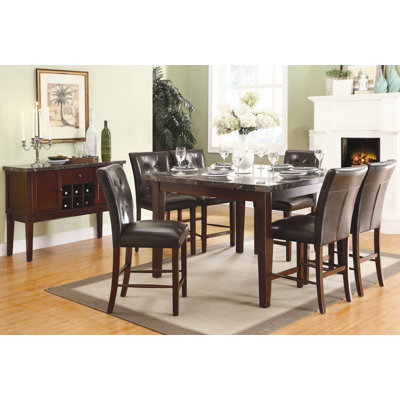 Woodbridge Home Designs Decatur 7 Piece Counter Height Dining Set