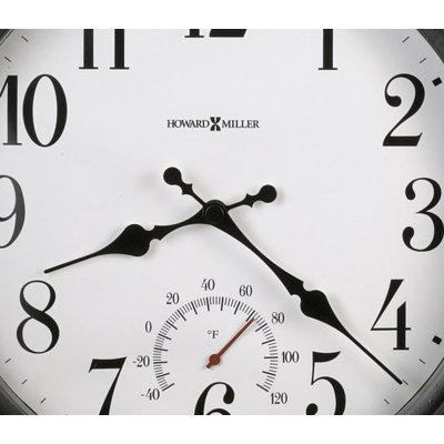 Howard Miller&reg; Luis Indoor / Outdoor Quartz Wall Clock