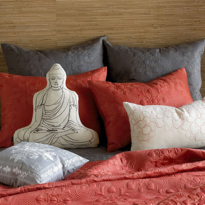 Blissliving Home Nirvana Euro Sham in Coral