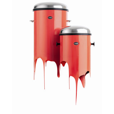 VIPP Rising Red 24 Eight-Gallon Pedal Bin