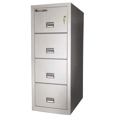 Sentry Safe 1 Hr Fireproof Key Lock 4 Drawer Letter File Safe