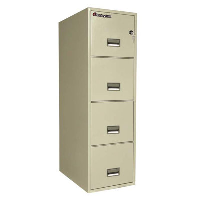 Sentry Safe 1 Hr Fireproof Key Lock 4 Drawer Letter File Safe