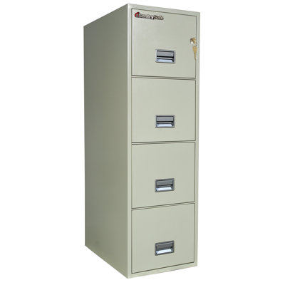 Sentry Safe 1 Hr Fireproof Key Lock 4 Drawer Letter File Safe