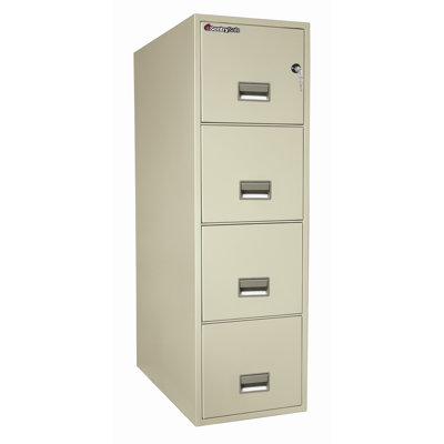 Sentry Safe 1 Hr Fireproof Key Lock 4 Drawer Letter File Safe