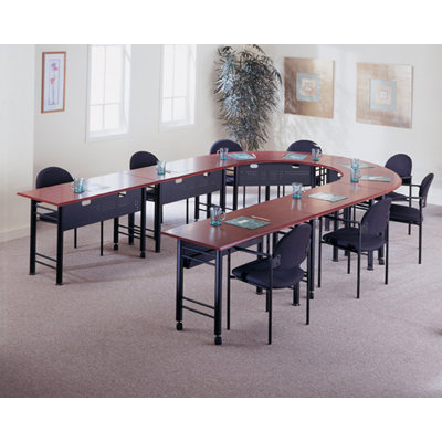Mayline Group Conclave: 67" x 24" Crescent Meeting/Training Table