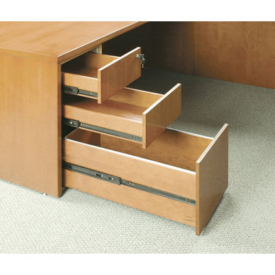 Mayline Group Luminary 19" Pedestal with Three Drawers