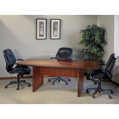 Mayline Group 12' Corsica Boat-Shaped Conference Table