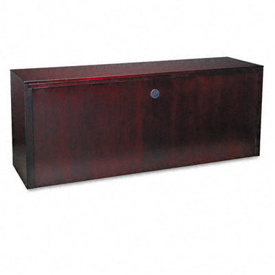 Mayline Group Corsica Series Credenza, 72W X 20D X 29-1/2H, Mahogany Frame/Top