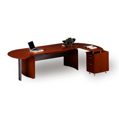 Mayline Group Napoli L-Shape Desk Office Suite