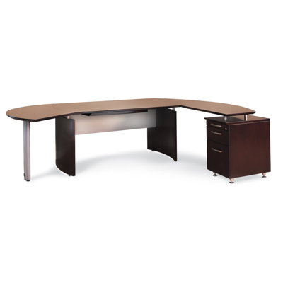 Mayline Group Napoli L-Shape Desk Office Suite