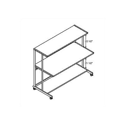 Mayline Group NetStart LAN Support Stations: 60" W LAN Station