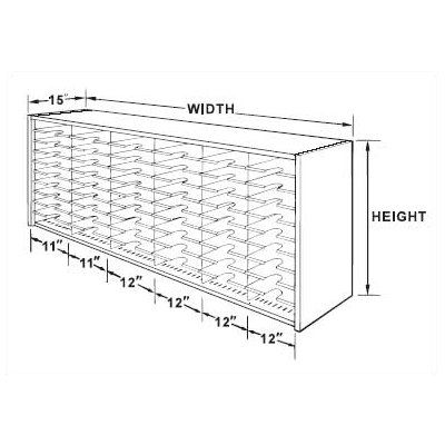 Mayline Group Mailflow Systems: Closed-Back Sorter Gray