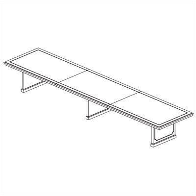 Mayline Group 18' Toscana Rectangular Conference Table