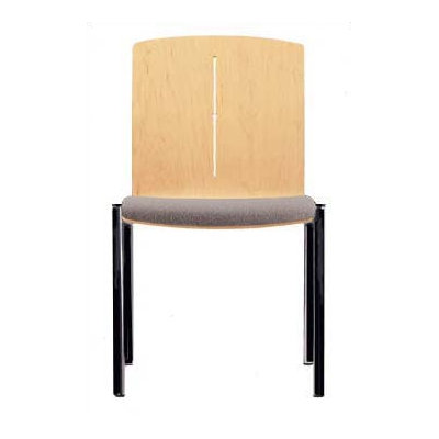 Source Seating Zag Four Leather Guest Side Chair