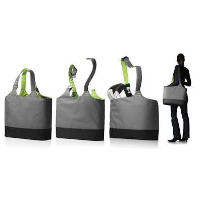Menu Cool Bag in Grey / Lime