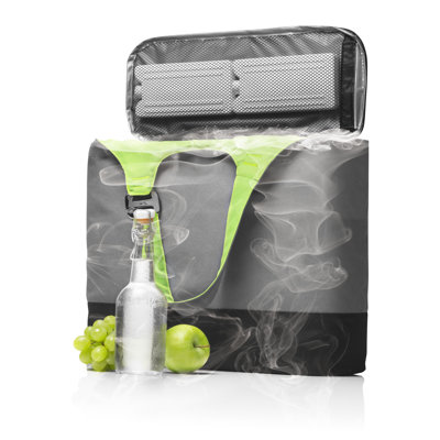 Menu Cool Bag in Grey / Lime