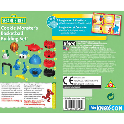 K'NEX Sesame Street Cookie Monster's Basketball Building Set