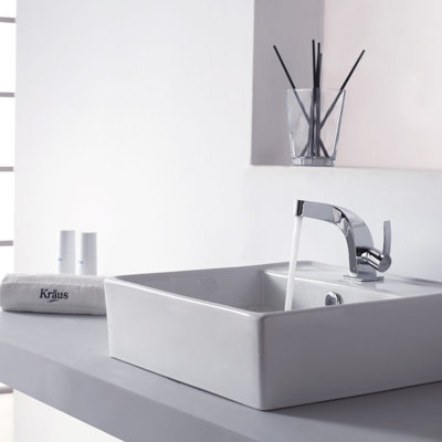 Kraus Bathroom Combos Single Hole Typhon Faucet with Single Handle