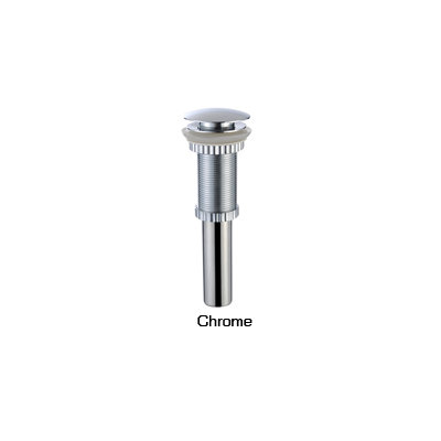 Kraus White Tulip Ceramic Sink with Pop Up Drain Chrome