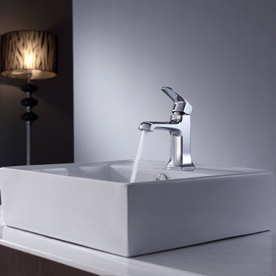Kraus Bathroom Combos Decorum Faucet with Single Lever Handle