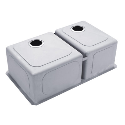 Kraus 33 inch Undermount 60/40 Double Bowl Stainless Steel Kitchen Sink