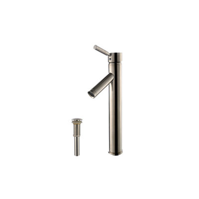 Kraus Ceramic 5" x 15" Rectangular Sink in White with Sheven Single Lever Faucet