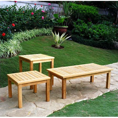 Three Birds Casual Newport Low Square Side Table