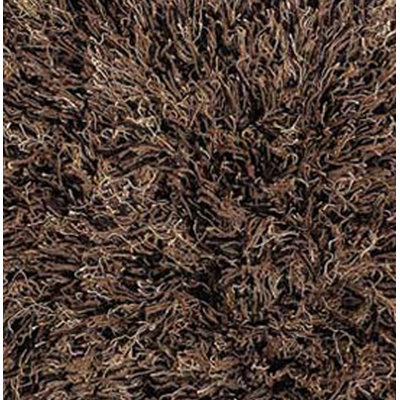 Chandra Rugs Brown Shag Floor Pillows