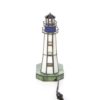 Lite Source Nautical Villager Tiffany Lighthouse Accent Lamp