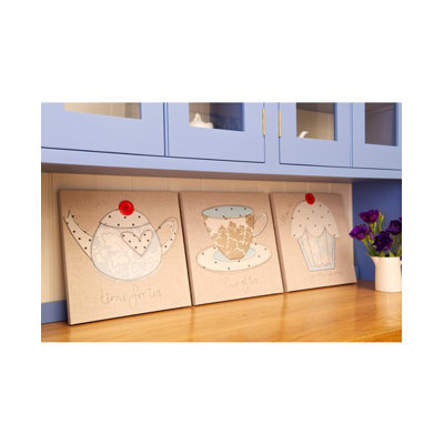 Graham & Brown Luxury Tea Set Canvas (set of 3)