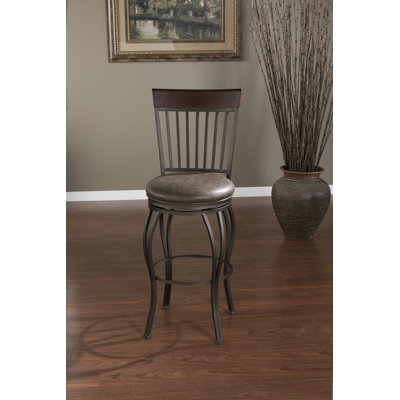 American Heritage Torrance Bonded Leather Stool
