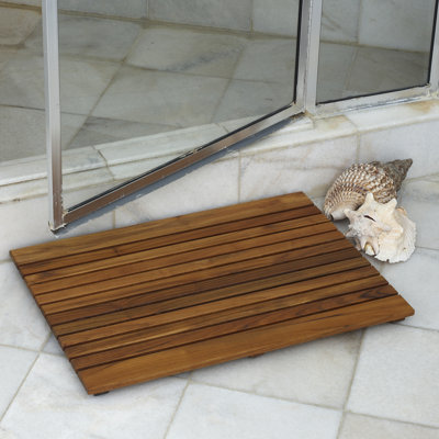 Infinita Corporation Le Spa Teak Floor and Shower Mat