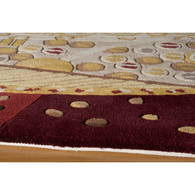 Momeni New Wave Burgundy Rug