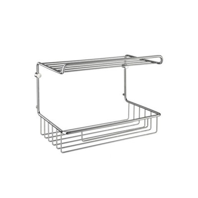 Smedbo Sideline Guest Towel Basket in Polished Chrome