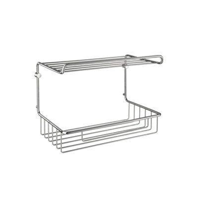 Smedbo Sideline Guest Towel Basket in Polished Chrome