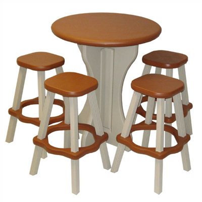 Leisure Accents 5 Piece Bar Height Dining Set