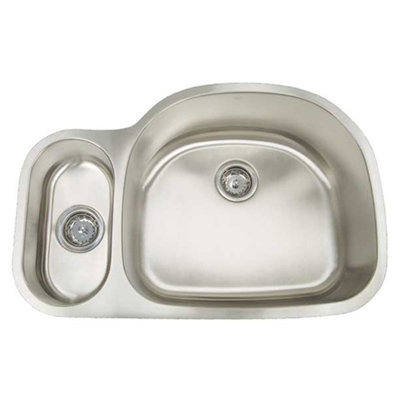 Artisan Sinks Premium Series Double Bowl Big D Small Rectangle Reverse Undermount Sink