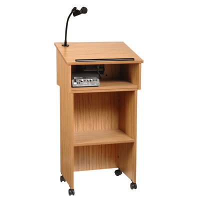 AmpliVox Sound Systems Tabletop Lectern and Lectern Base