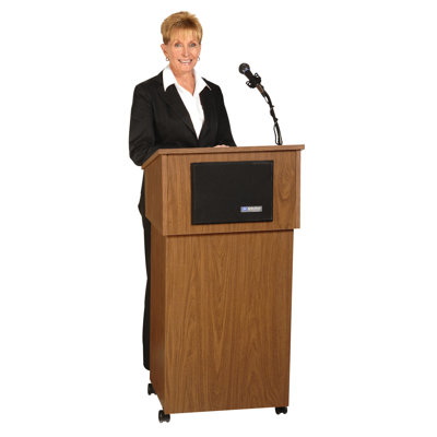 AmpliVox Sound Systems Tabletop Lectern and Lectern Base