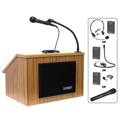 AmpliVox Sound Systems EZ Folding Lectern with Carrying Case
