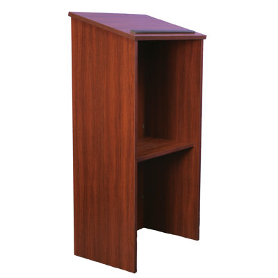 AmpliVox Sound Systems One-Piece Full-Height Stand-Up Lectern without Sound