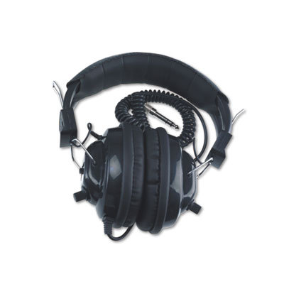 AmpliVox Sound Systems Deluxe Stereo Headphones with Mono Volume Control, Aqua                                                                      