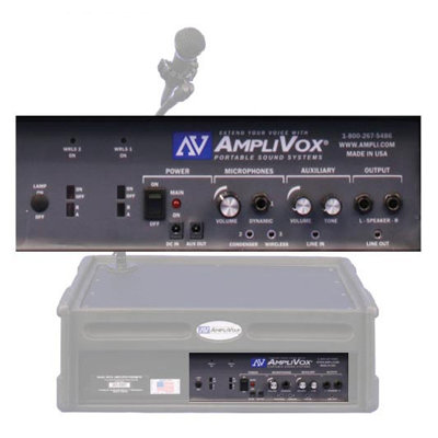 AmpliVox Sound Systems Wireless Roving Rostrum Podium PA
