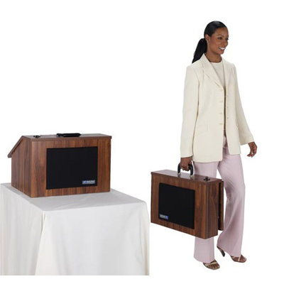 AmpliVox Sound Systems EZ Folding Lectern with Carrying Case