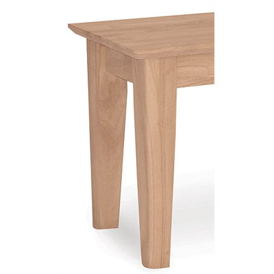 International Concepts Wooden Shaker Bench